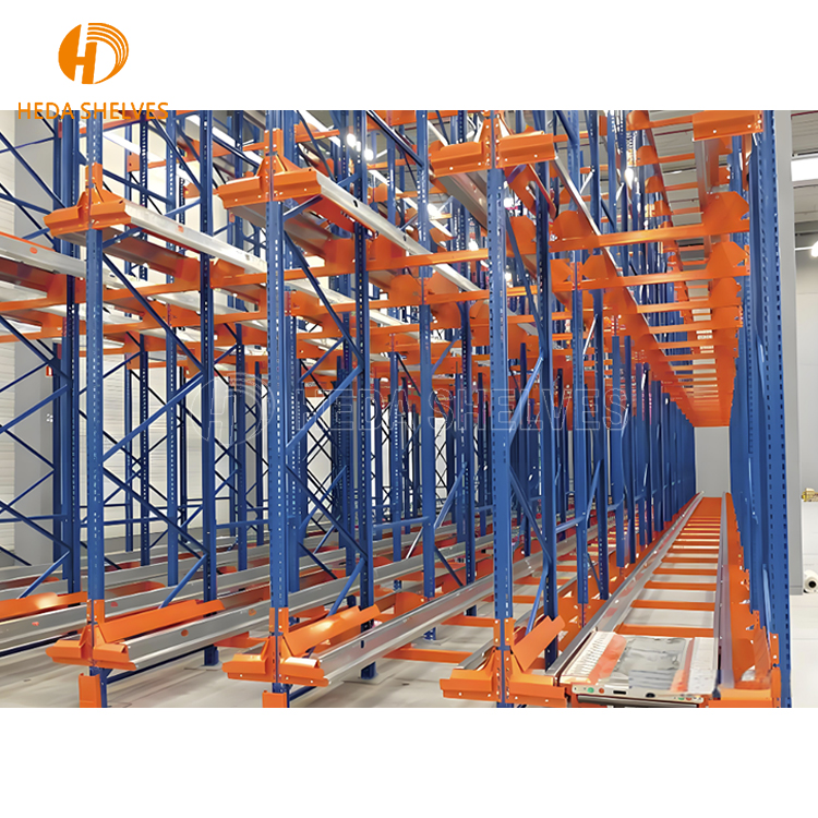 Automatic Warehouse Stacking Racks Shelves Radio Shuttle Racking System Two Way/Four Way Pallet Radio Shuttle Rack