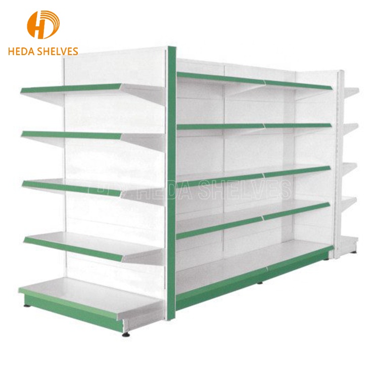 Double/Single Side Supermarket Shelving Steel Shelves Supermarket Rack Display