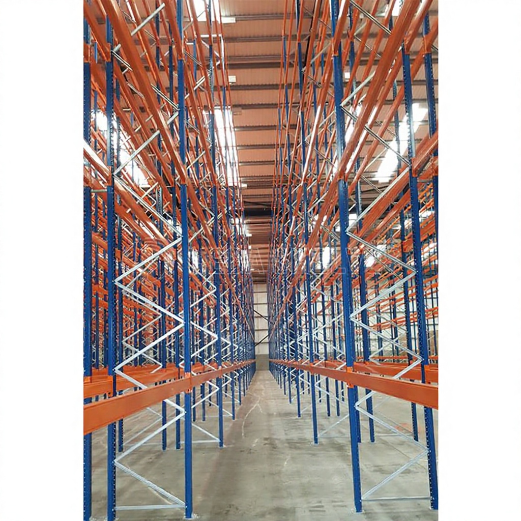 Estantes Heavy-Duty Steel Shelving Units Industrial Metal Iron Racks Warehouse Storage Powder Coating Pallet Racking