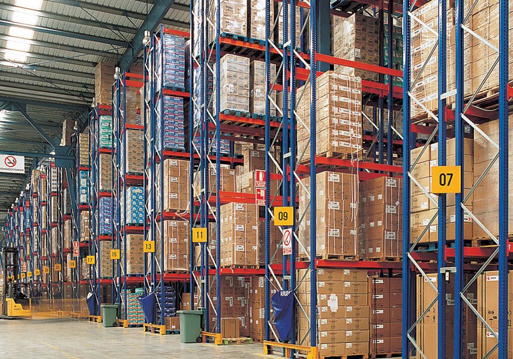 Storage Pallet Racks Side View