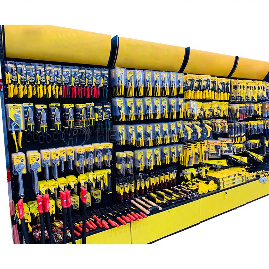 Chinese Popular Product Gardening Power Tool Display Rack Tool Hanging Shelf for Hardware Store Pegboard Display Rack
