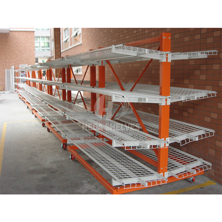 HEDA Steel Pipe Warehouse Storage Rack Q235B Steel Industrial Adjustable Cantilever Shelving