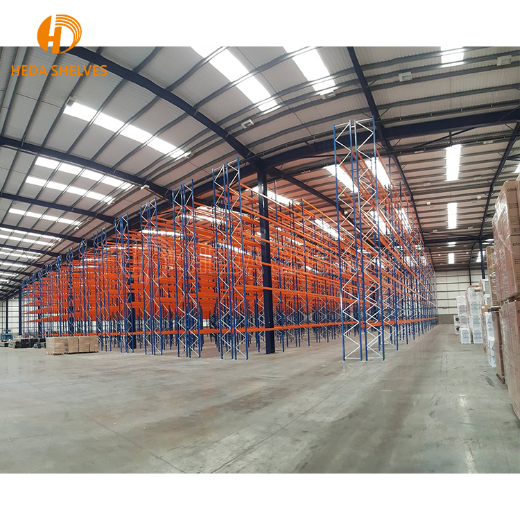 Estantes Heavy-Duty Steel Shelving Units Industrial Metal Iron Racks Warehouse Storage Powder Coating Pallet Racking