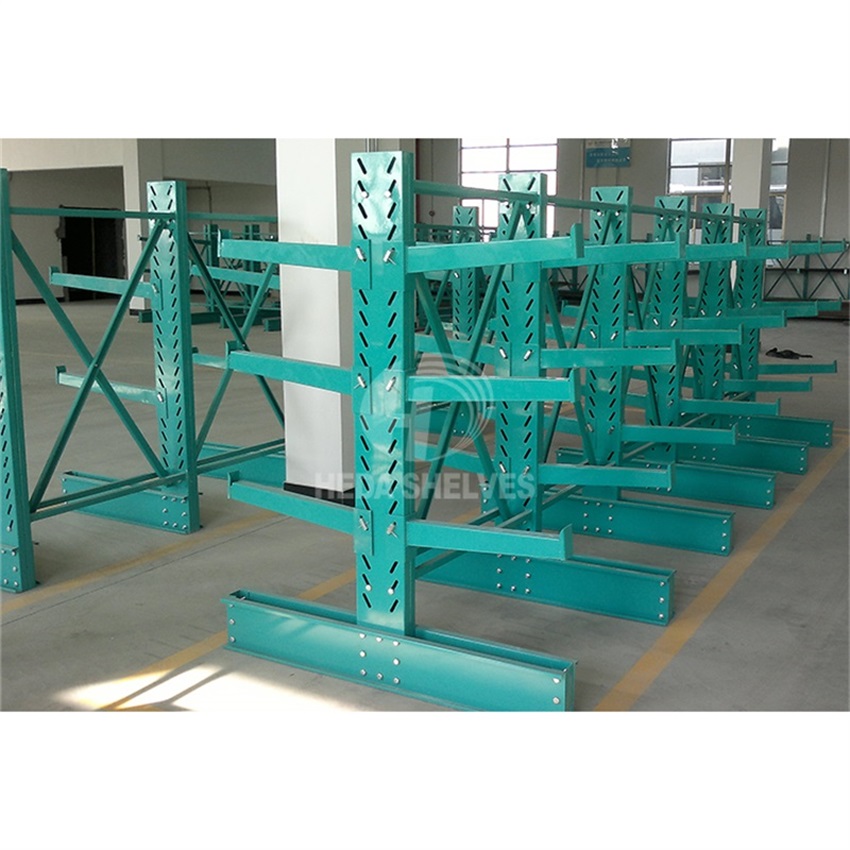 Heda CE Certified Adjustable Cantilever Rack Heavy Duty Cantilever Shelf Pallet Industrial Cantilever Vertical Racks