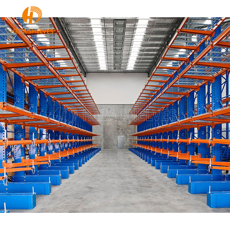 Single Sided Cantilever Rack Adjustable Heavy Duty Cantilever Racking Industrial Cantilever Shelf