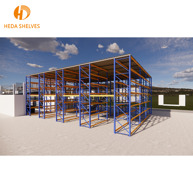 Heavy Duty Racks Warehouse Mezzanine Floor for Fabric with Picking Mezzanine Warehouse Rack for Sale