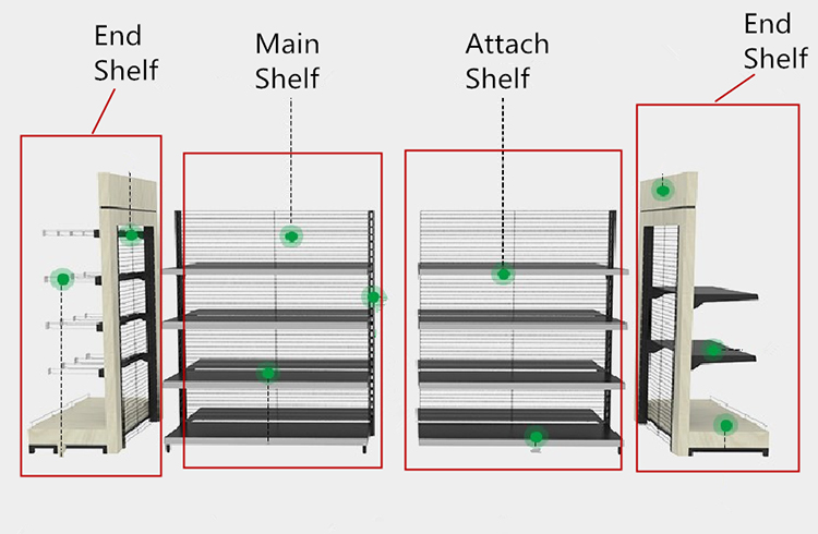 Metal Shelving Components