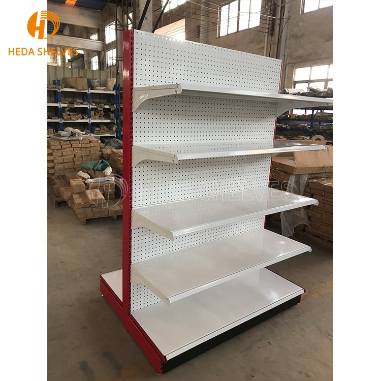 Factory Wholesales Retail Grocery Store Metal Display Supermarket Racks Customization Supermarket Gondola Shelves Shelf