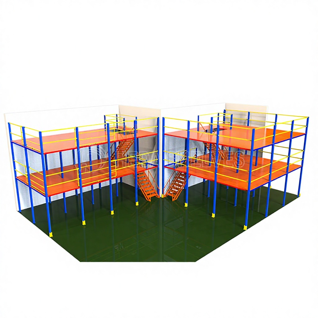 Heda Customized Multi-level Warehouse Storage Steel Heavy Duty Mezzanine Floor Rack