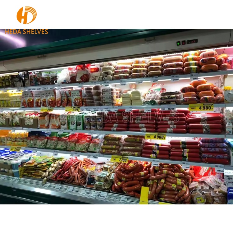 Heavy Duty Supermarket Metallic Shelves Store Display Racks Gondola Shelving OEM Supermarket Shelves