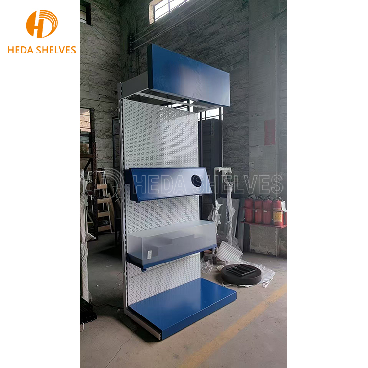 Metal Pegboard System Display Stand Racks and Stands for Hardware Tool Store Board Samples Display Rack Tools Peg Board