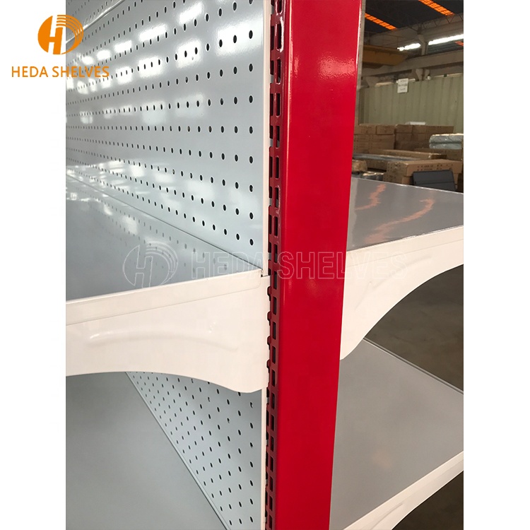 Heavy Duty Supermarket Shelves Metal Display Racks Gondola for Shop Stands Retail Grocery Store Rack Store Shelving