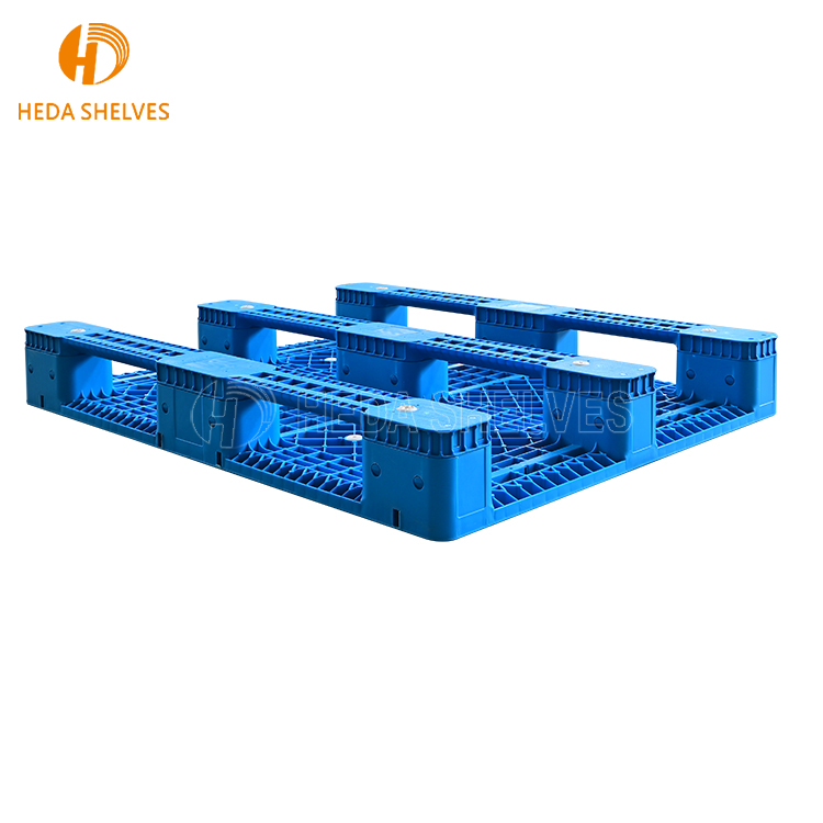 Best Selling HDPE Single-Faced Plastic Euro Pallet 4-Way Entry for Storage and Transportation in Warehouses