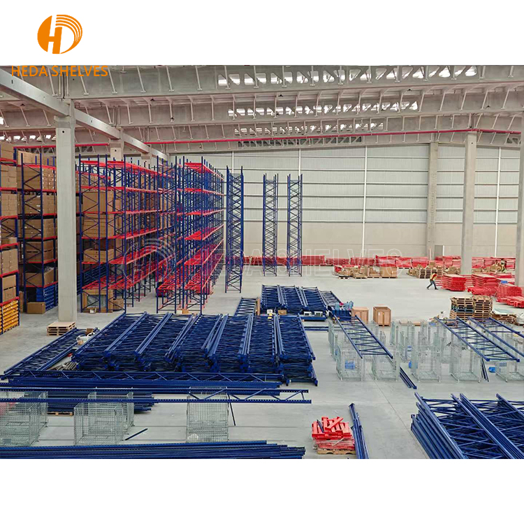 CE Certified Industrial Warehouse Stacking Shelves EURO Standard Pallet Rack Storage System for Logistic Center