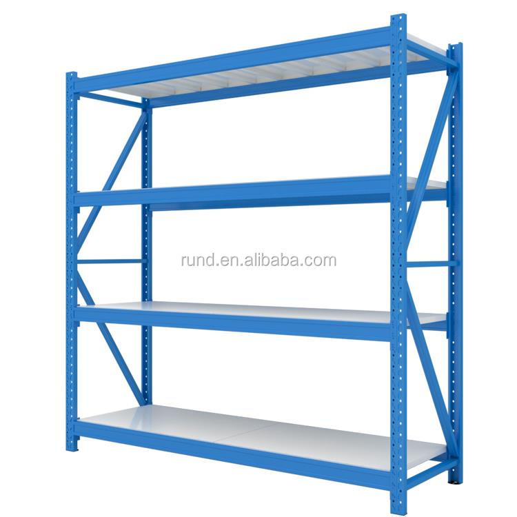 RD-33# Q235 Steel Multilayer Tier Adjustable Storage Rack Medium Duty Powder Coated Cargo Material Multi Level for Heavy Weight