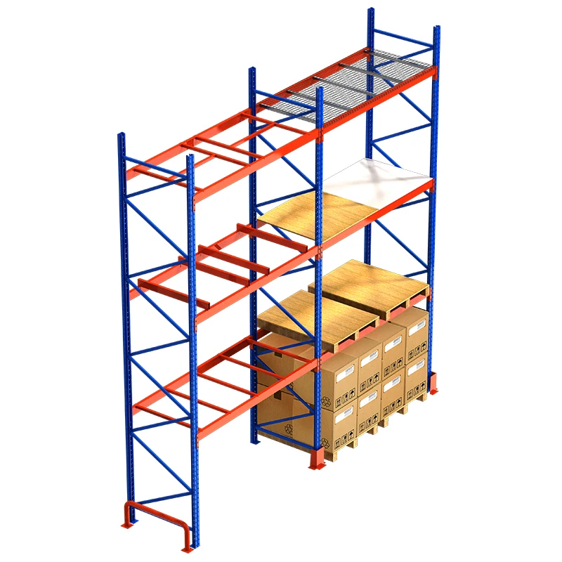 Heavy-Duty Industrial Warehouse Rack Adjustable Metallic Shelf Storage System Durable Pallet Racking Robot System
