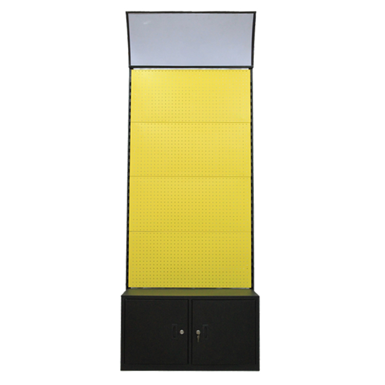 Customized Light Duty Single Sided 35KG Metallic Peg Board Rack Hanging Hardware Tools Display Stand Retail Store Factory Price