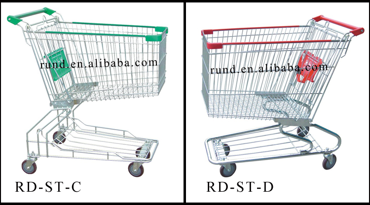 Comfortable Supermarket Shopping Trolley with Swivel Wheels Unfolding Feature Plastic Material Super Serviceable at an Price