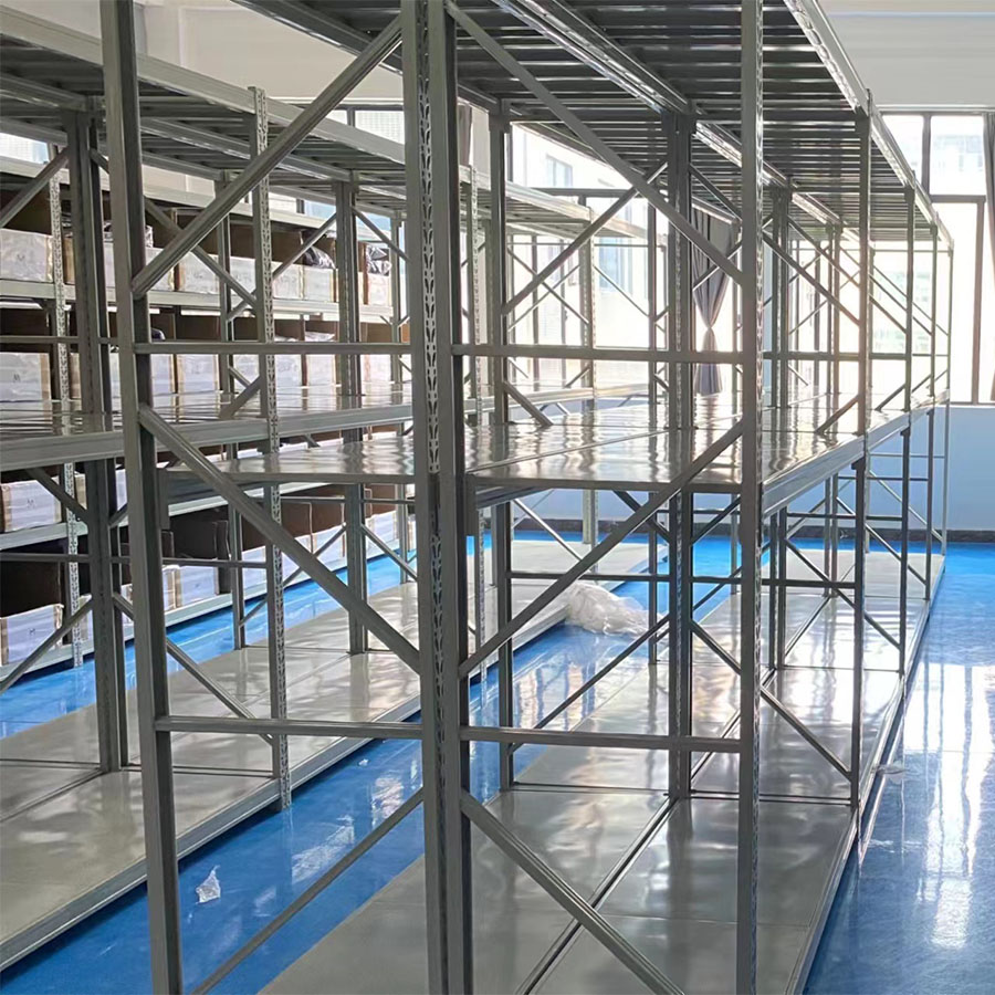 Metal Heavy Shelf Wheel Storage Span Racking System Storage Shelving Warehouse Storage Medium Duty 300kg