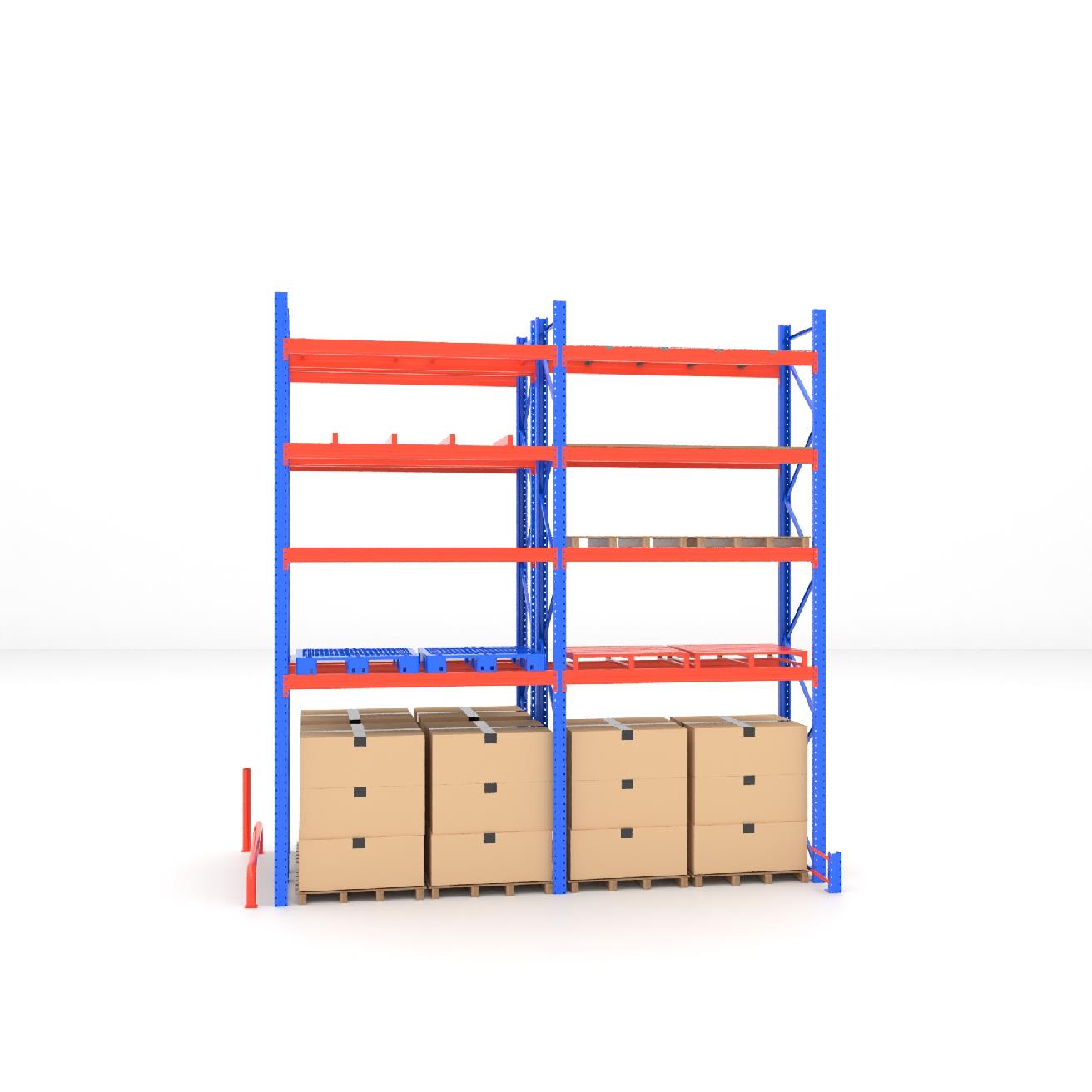 Pallet Rack Support Bar  Industrial Racking Pallets Support Heavy Duty Steel Beam Cross