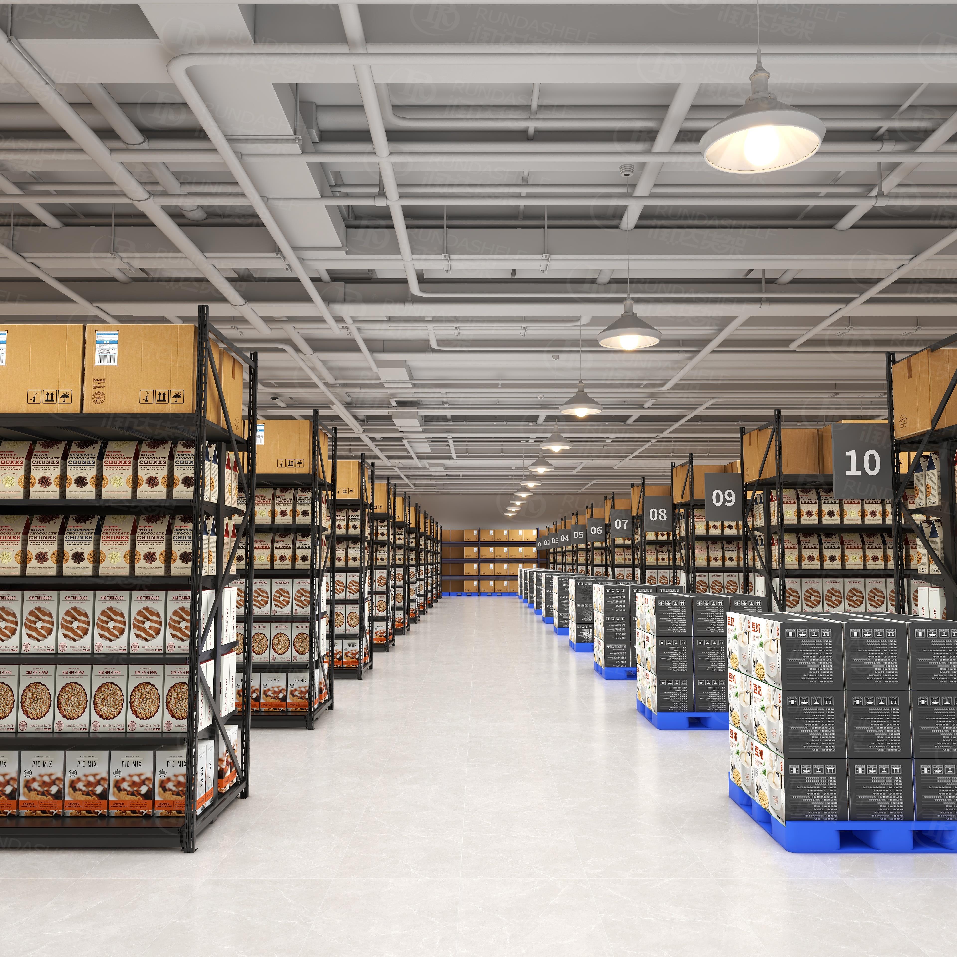 Factory Heavy Duty 1000kg 2000kg 3000kg Per Layer Industrial Pallet Logistics Warehouse Storage Metal Stacking Racks