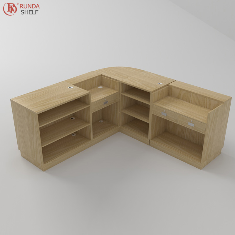 Fashion Design Checkout Counter RUNDA SHELF Cash Desk RUNDA SHELF Cashier Counter