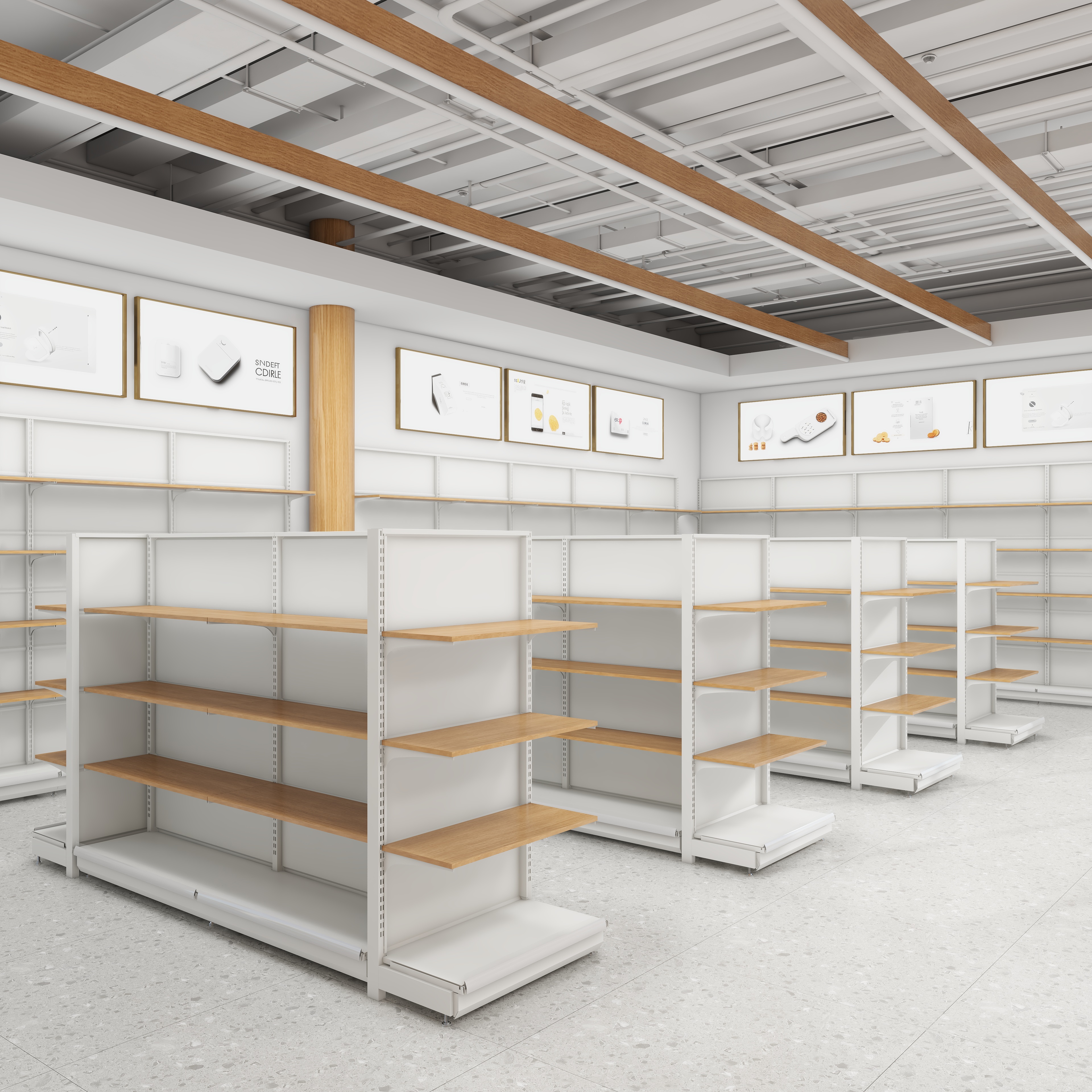 Snack Shelves Wholesale Wooden Shelves, Island Shelves, Pharmacy Mother and Baby Store Shelves