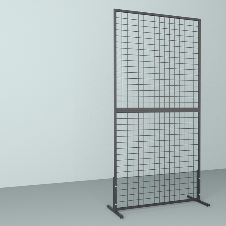 Single-Sided Metal Grid Wall Panel for Display and Store Steel Display Rack Stand for Supermarkets and Stores