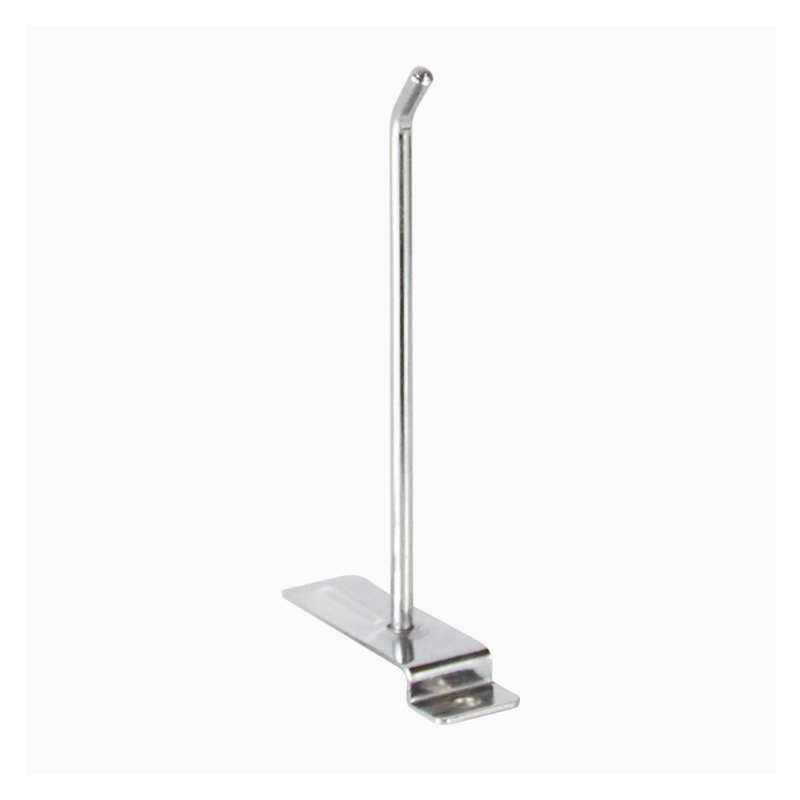 Foshan Runda Shelf Supermarket Metal Looped Lock Pegboard Electroplate Hook Panel Double Hook