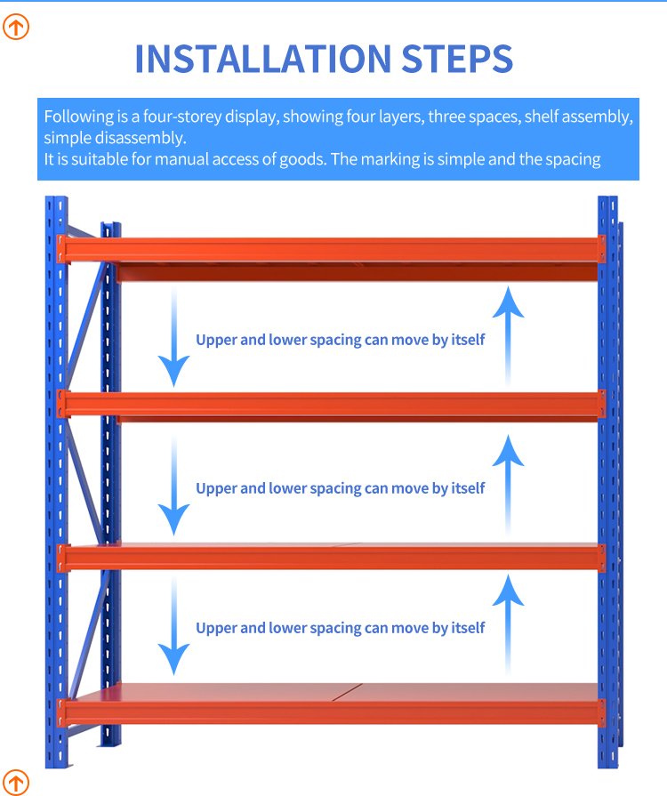 Factory Heavy Duty 1000kg 2000kg 3000kg Per Layer Industrial Pallet Logistics Warehouse Storage Metal Stacking Racks