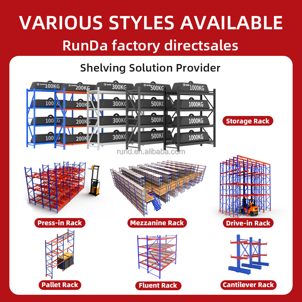 Heavy-Duty Steel 5 Layer Selective Pallet Racks for Warehouse Tire Storage Racking System with Support Bar for Pallet Management