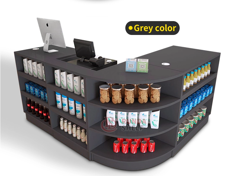 Fashion Design Checkout Counter RUNDA SHELF Cash Desk RUNDA SHELF Cashier Counter