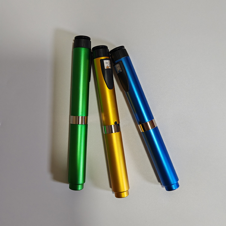 Metal Reusable V2 0-60IU Injection Pen Adjustable 3ml Cartridge Injector Pen Different Colors Pen Case On Sale