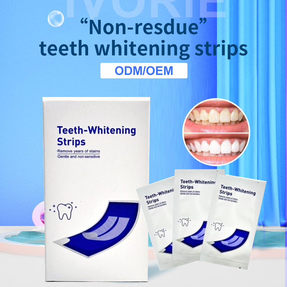 Luxury Private Logo Teeth Bleaching System Whitening Kit OEM ODM Teeth Whitening 5 LED Strips Kit with 7 Pairs of Whiten Strips