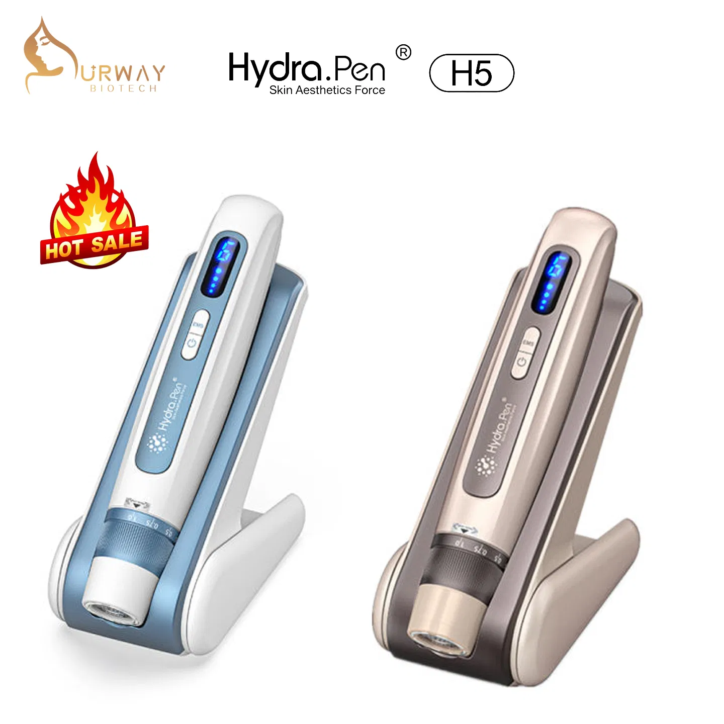 Hydra. Pen H5 Professional Microneedle Pen Reduces Wrinkles and Acne Scars