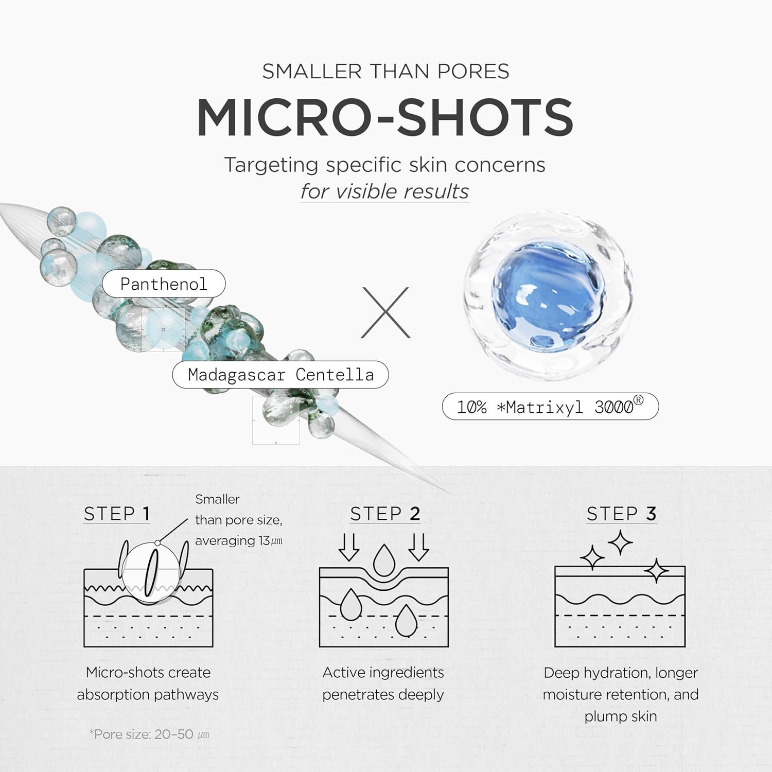 SKIN1004 Matrixyl 10% Boosting Shot Ampoule, Volufiline &amp; Hyaluronic Acid Serum For Face, Spicule For Deep Hydration &amp; Firming