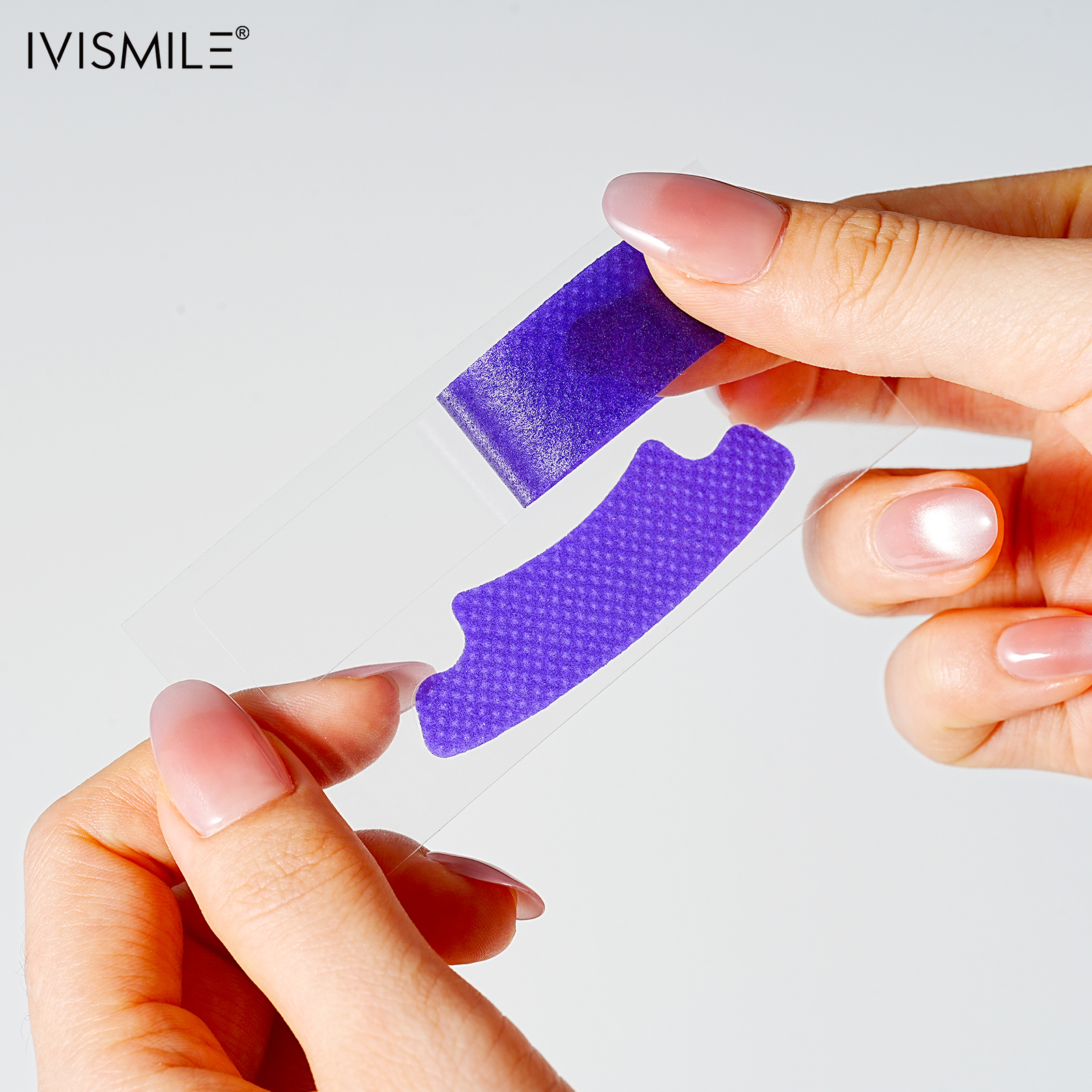 Premium Sensitive Teeth Whitening Tape Purple Color Correction Technology Wet Instant Teeth Whitening Strips Private Label