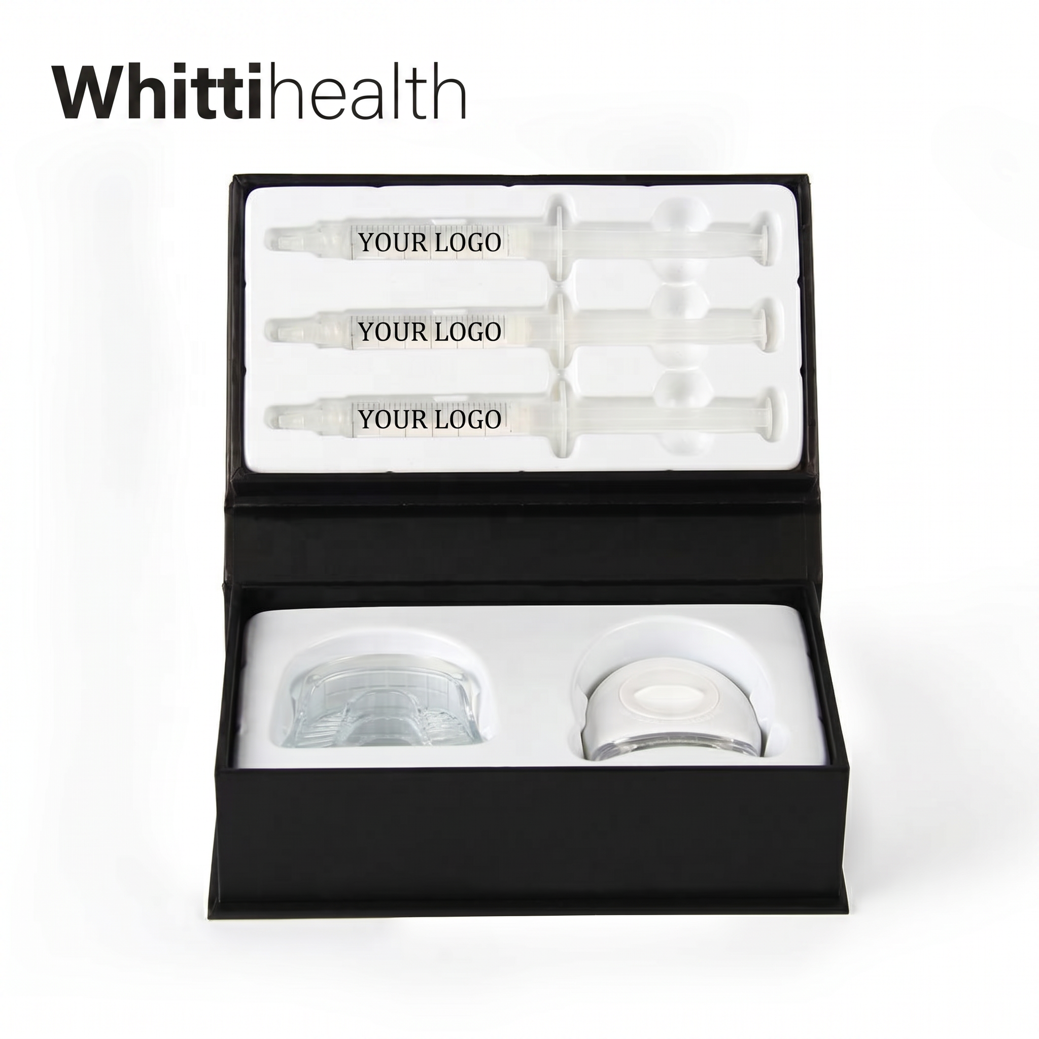 Factory Wholesale Teeth Whitening Kits Kit Blanchiment Dentaire with Professional LED Light Syringe Gel Home Set Custom LOGO