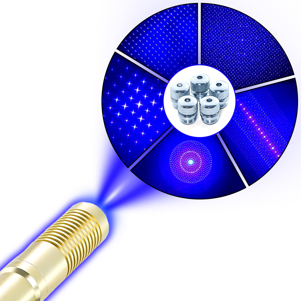 Blue Laser Pen For Burning And Targeting With Long Range, Rechargeable For Professional Use And Outdoor Activities