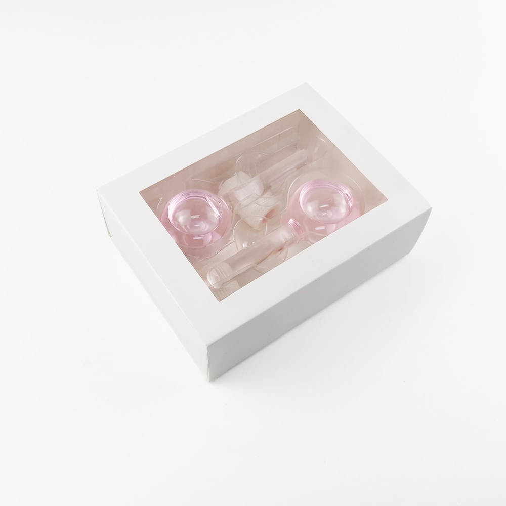 Cold Rollers with Customized logo Labels Card Boxes and Colorful Gift Box Cooling and Hot Facial Massage Ice Globe