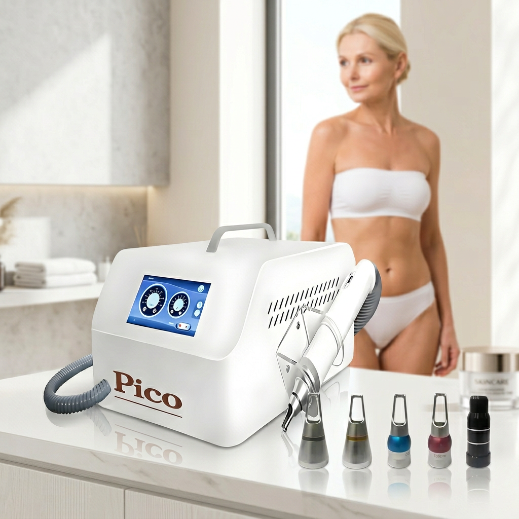 Fast Tattoo Removal Picosecond Machine 4 Wavelength for All Ink Colors Non-Invasive 532nm for Painless Treatment for Salon