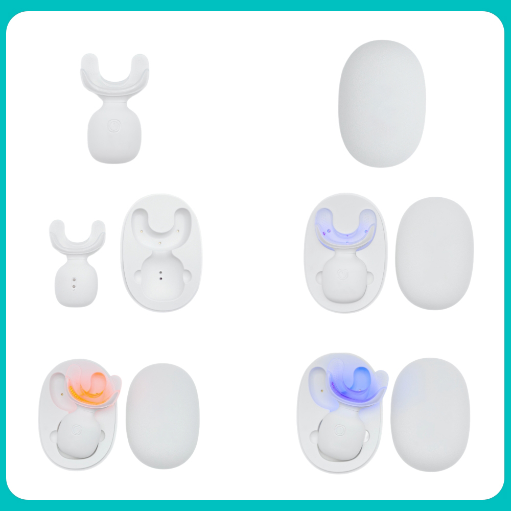 VAROTA WLTMB-112 Teeth Whitening Kit with 112 LED Beads UV Charging Case &amp; PAP Teeth Whitening Gel (ABS Material)
