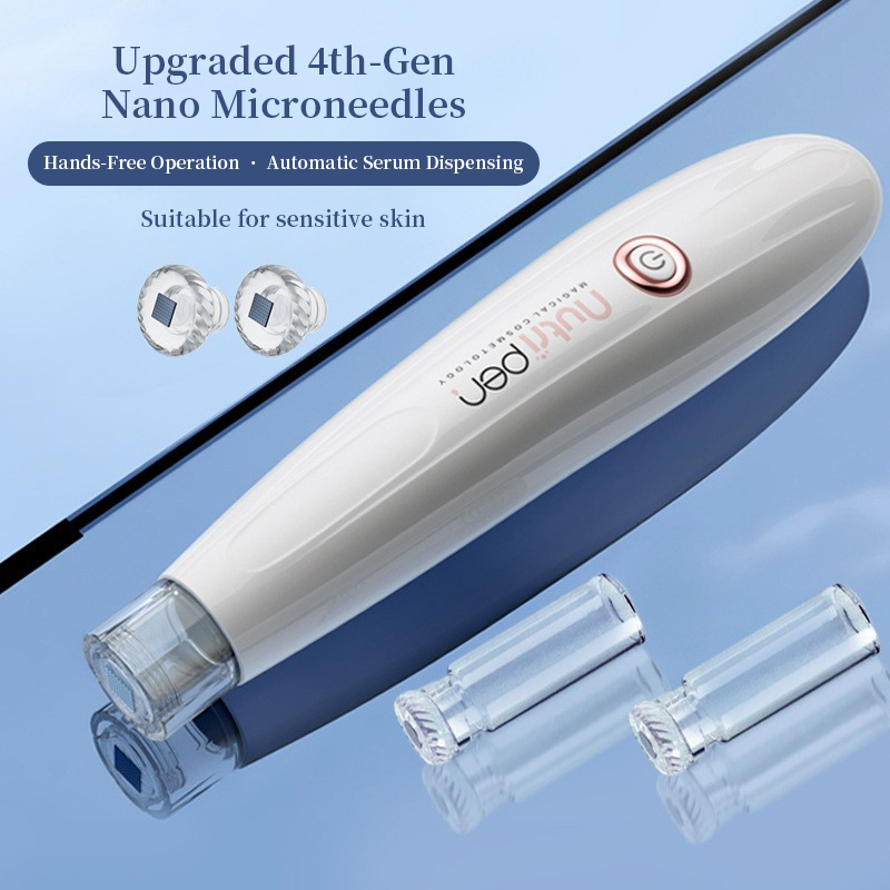 Water Light Needle Filling Serum Cartridges Needleless Acne Removal Microneedling NanoNeedle Hydrating Rejuvenating Plastic