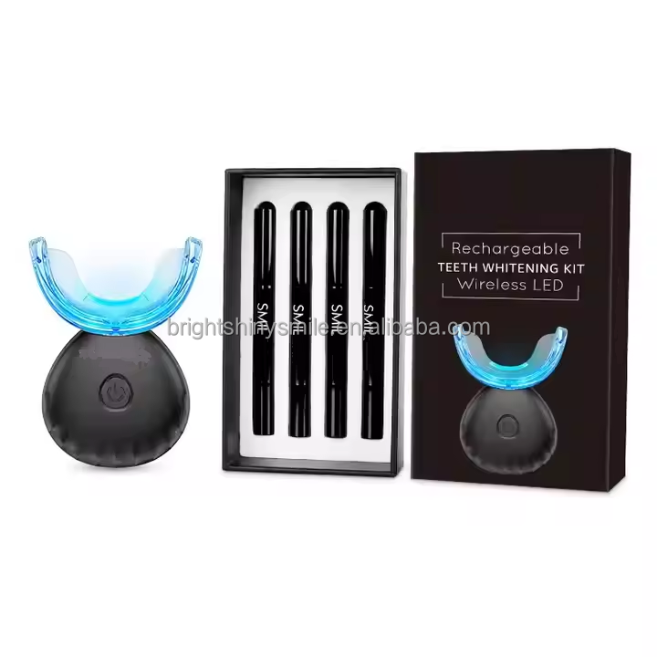 Rechargeable Tooth Whitening Kit with Blue Led Light Teeth Whitening Private Label