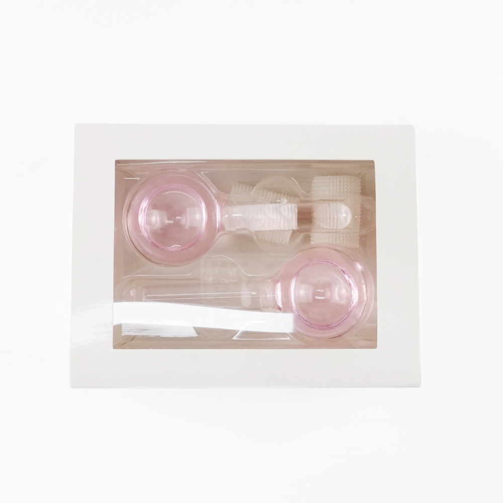 Cold Rollers with Customized logo Labels Card Boxes and Colorful Gift Box Cooling and Hot Facial Massage Ice Globe
