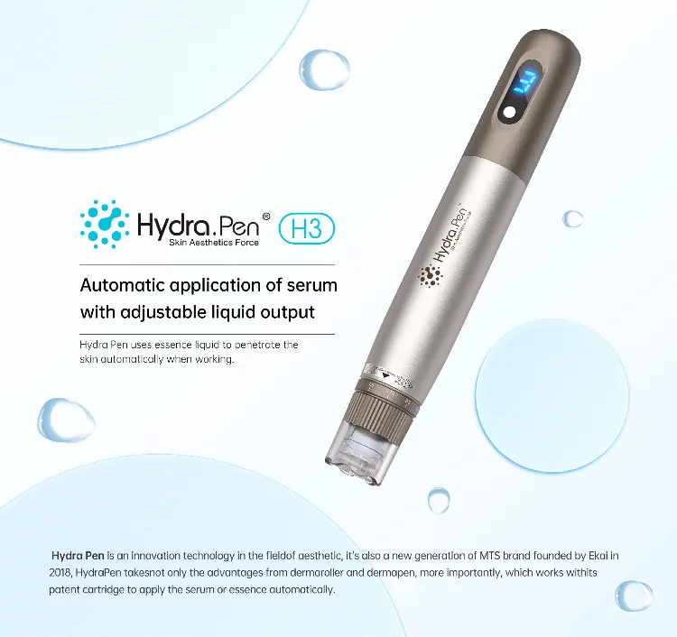 2023 New Professional Portable Hydra Dr Derma Pen H3 Skin Care Device Microneedling Rechargeable Pen for Home or Salon Use