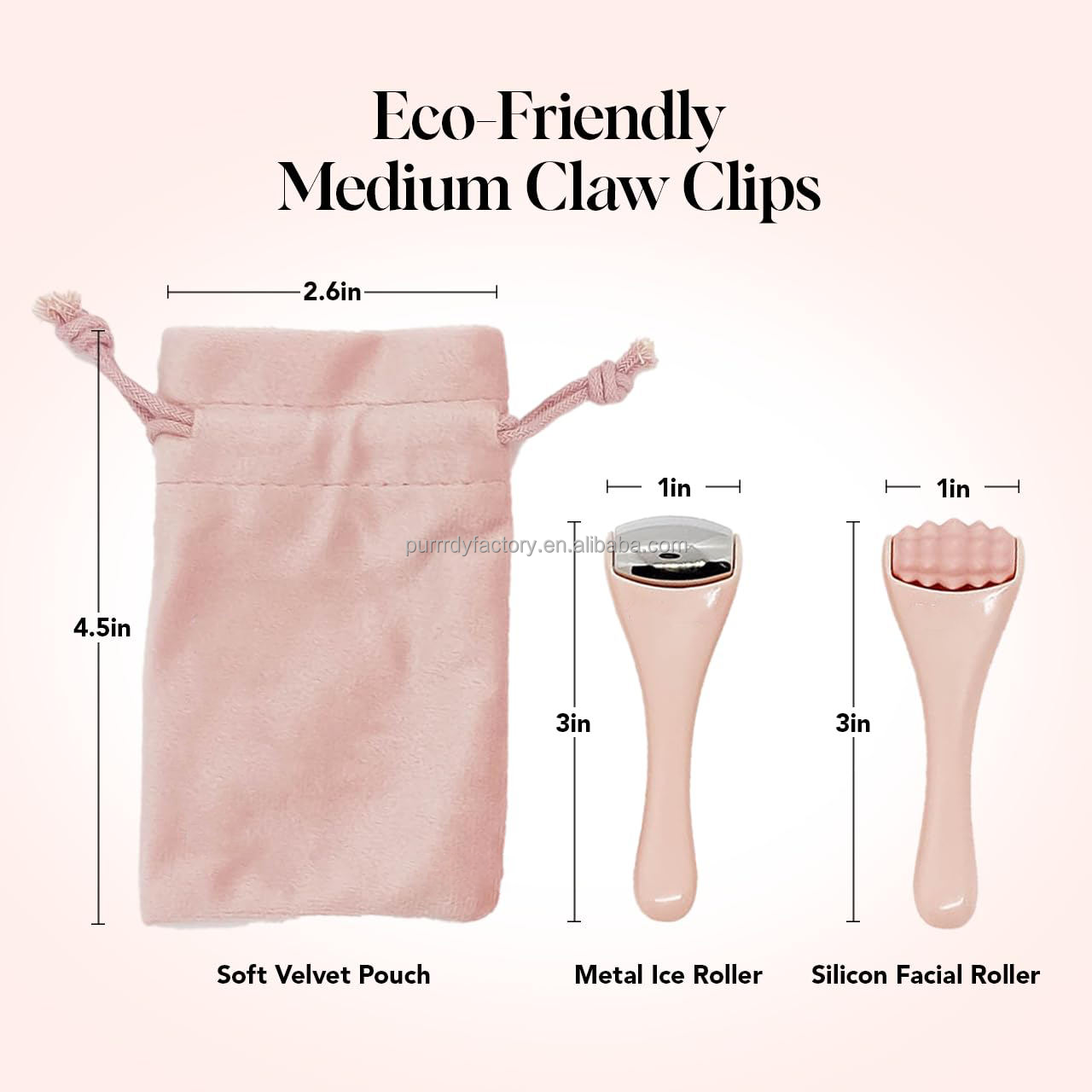 Custom Logo Mini Facial Roller Ice Face Roller Orthotic Skin Care Tool Set for Women Puffy Eyes Cold Therapy Lymphatic Drainage