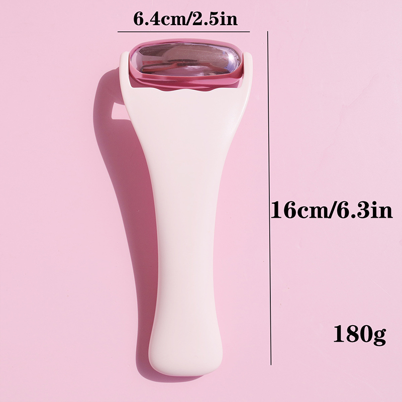 Stainless Steel Ice Roller for Face &amp; Eye Cold Facial Massager for Puffiness Migraine Relief Skin Care Tool With ABS Handle