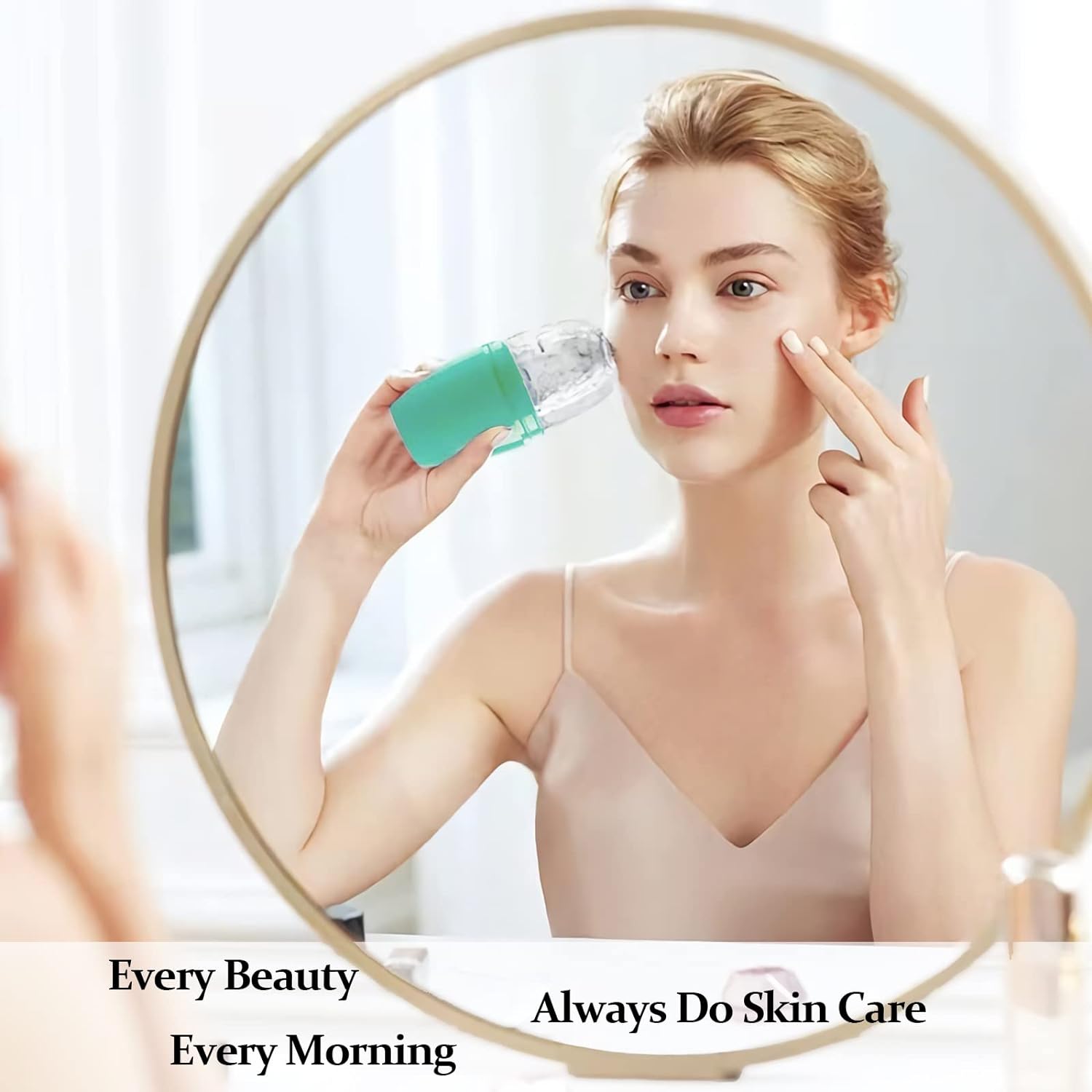 BPA Free Eco-Friendly Reusable Silicone Ice Face Roller &amp; Mold for Face Eye Body Puffiness Relief and Pore Shrinkage