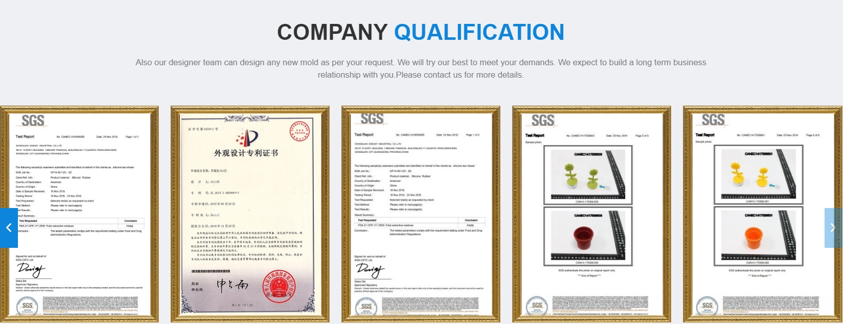 Certifications